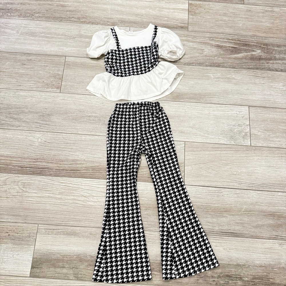 Black & White houndstooth Set size 8 - Picture 13 of 16
